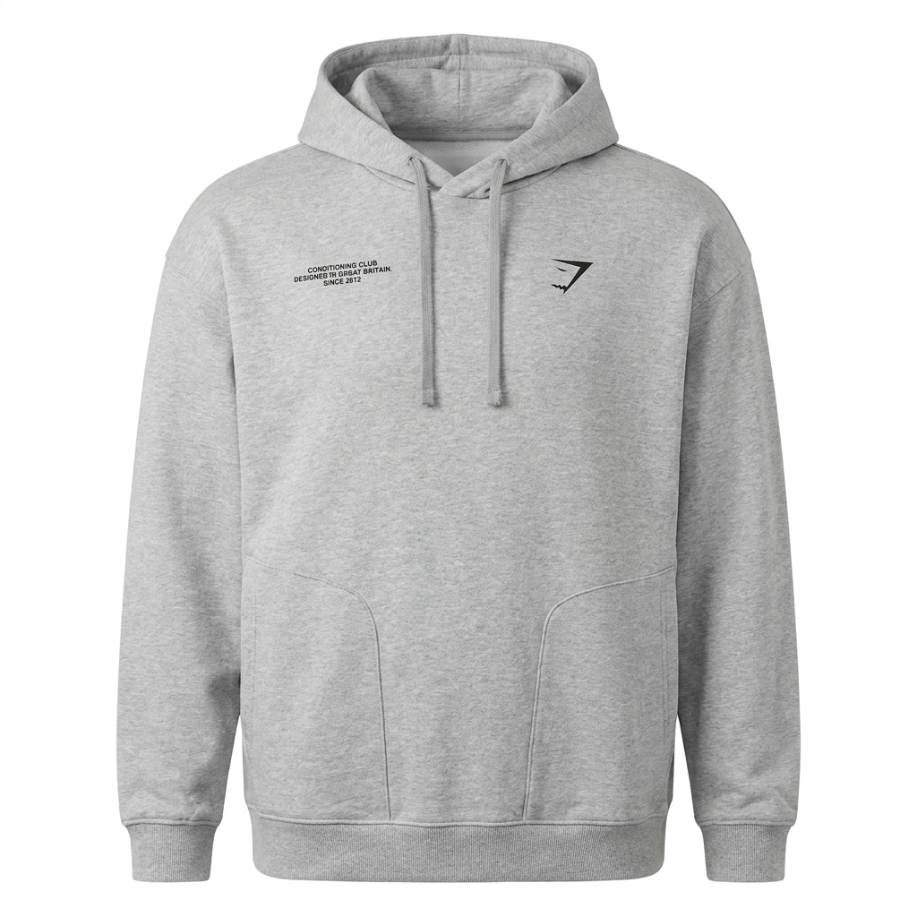 Gymshark Conditioning Club Hoodie Light Grey Core Marl