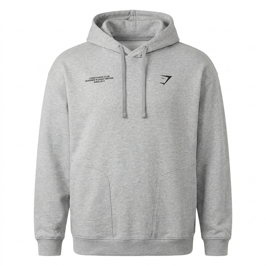 Gymshark Conditioning Club Hoodie Light Grey Core Marl