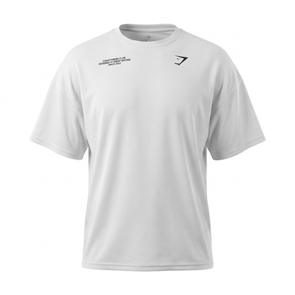 GYMSHARK Conditioning Club Oversized T Shirt White