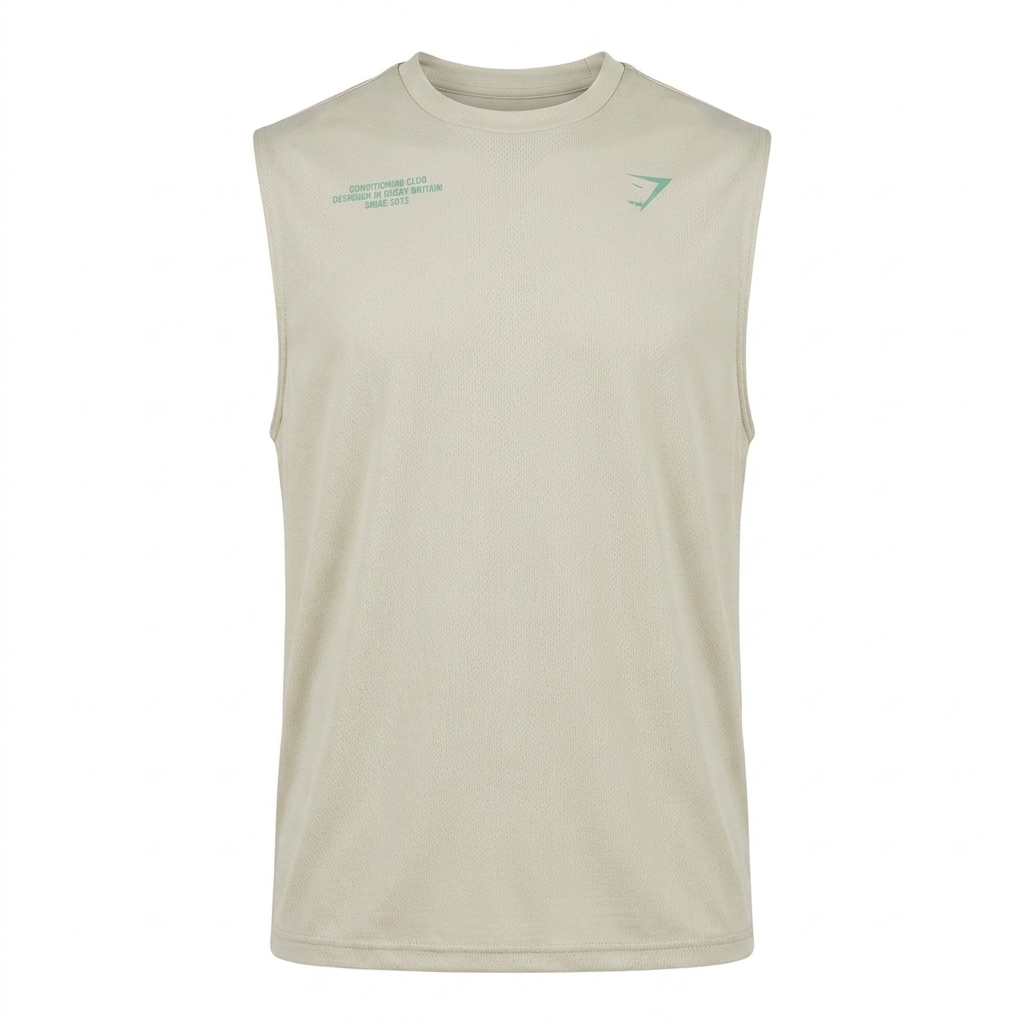 GYMSHARK Conditioning Club Washed Tank White