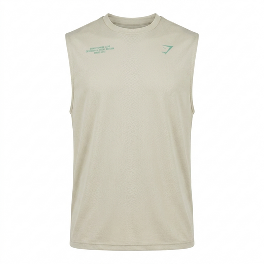 GYMSHARK Conditioning Club Washed Tank White