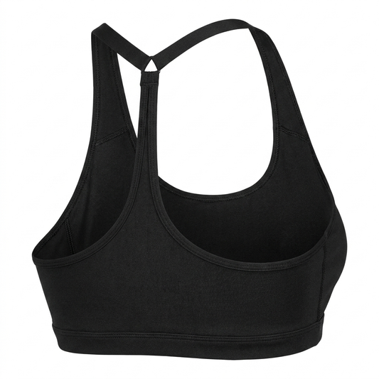 Women's Gymshark Cotton Racerback Sports Bra Black
