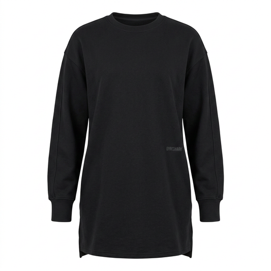 Women's Gymshark Covered Pullover Black