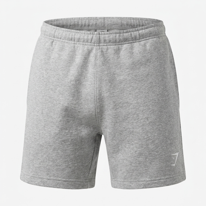 Gymshark Crest 7" Shorts Light Grey Marl