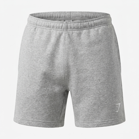 Gymshark Crest 7" Shorts Light Grey Marl