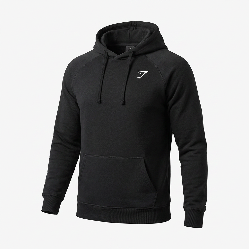 Gymshark Crest Hoodie Black