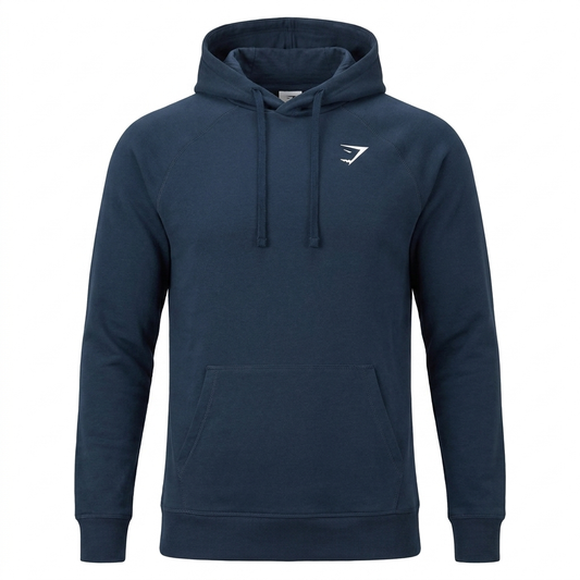 Gymshark Crest Hoodie Navy