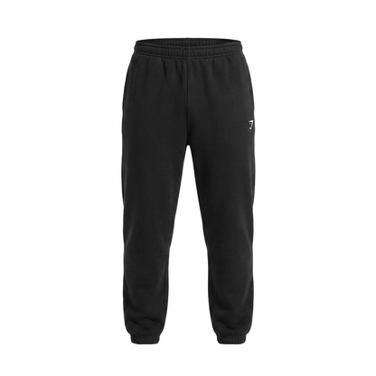 GYMSHARK Crest Straight Leg Joggers Black