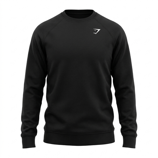 Gymshark Crest Sweatshirt Black