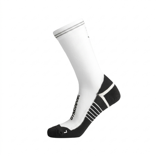 Women's Gymshark Crew Running Socks White