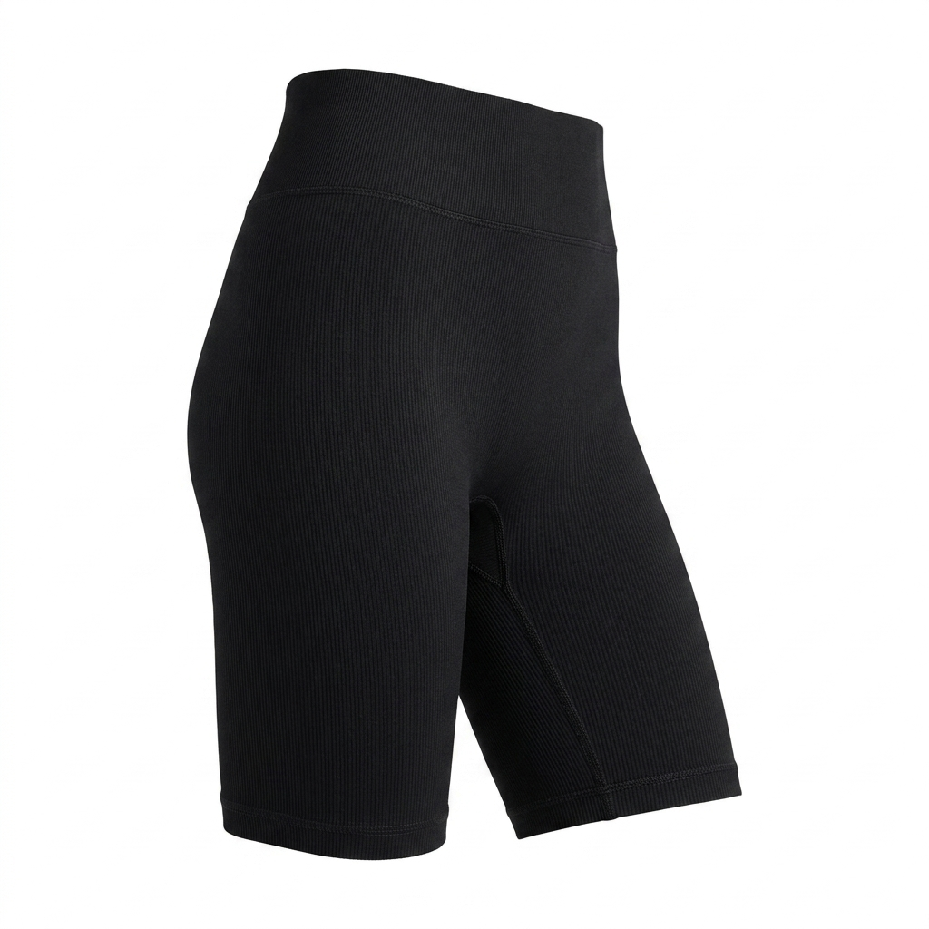 Women's Gymshark Everywear Warp Knit Cycling Shorts Black