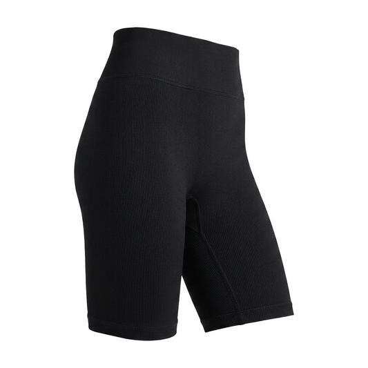 Women's Gymshark Everywear Warp Knit Cycling Shorts Black