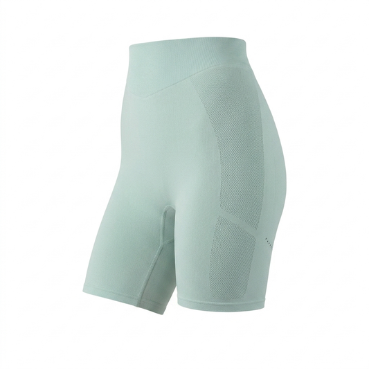 Women's Gymshark Everywear Warp Knit Cycling Shorts Frost Blue