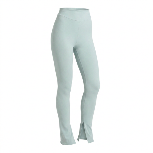 Women's Gymshark Everywear Warp Knit Flare Leggings Frost Blue