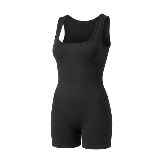 Women's Gymshark Gains Seamless All-In-One Black