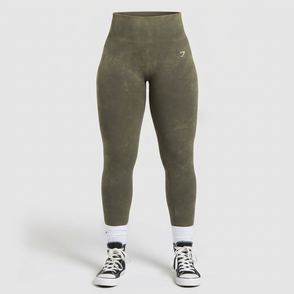Women's Gymshark Gains Seamless Leggings Strength Green