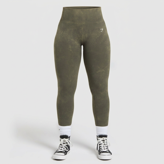 Women's Gymshark Gains Seamless Leggings Strength Green