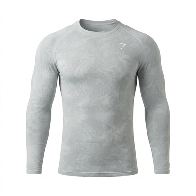 GYMSHARK Geo Seamless Long Sleeve T-Shirt