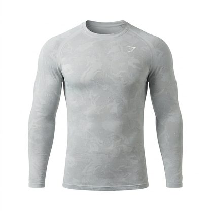 GYMSHARK Geo Seamless Long Sleeve T-Shirt
