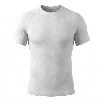 Gymshark Geo Seamless T-Shirt White