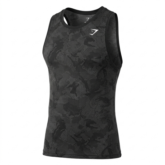 Gymshark Geo Seamless Tank Black