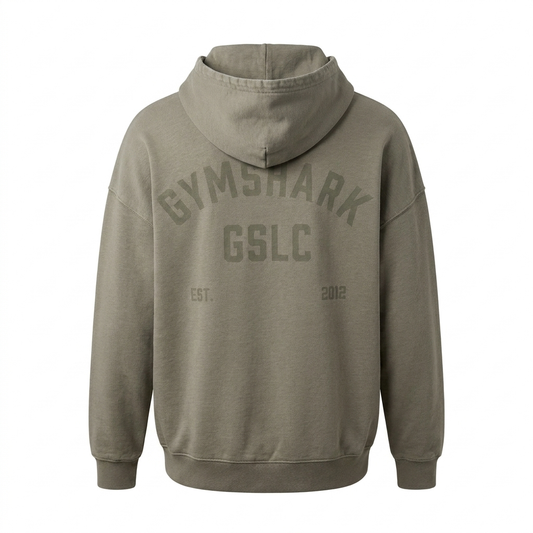 Women's Gymshark Gslc Graphic Oversized Hoodie Linen Brown