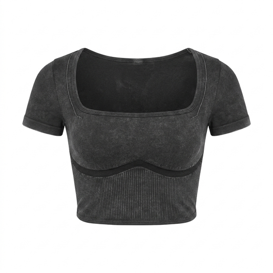 GYMSHARK Gymshark x Bratz Crop Top Black/Wash