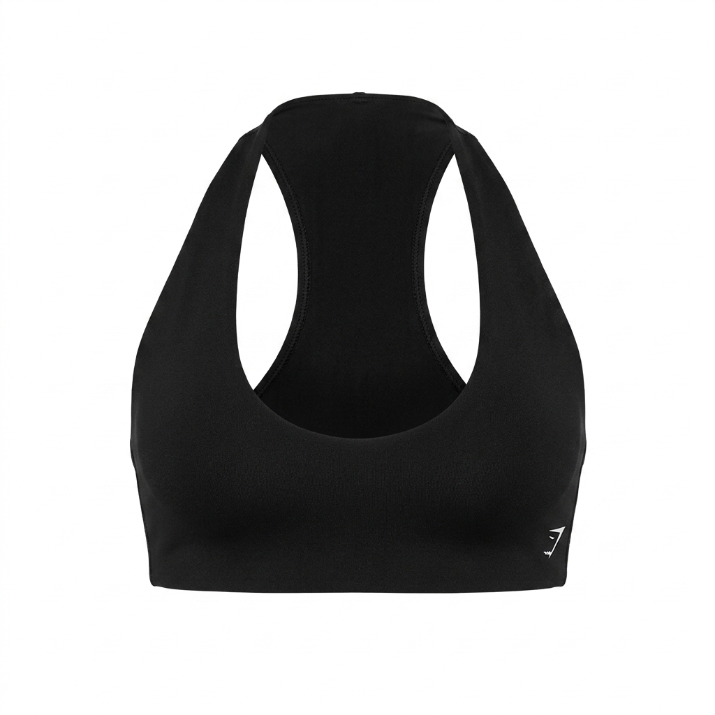 GYMSHARK Halter Bralette Black