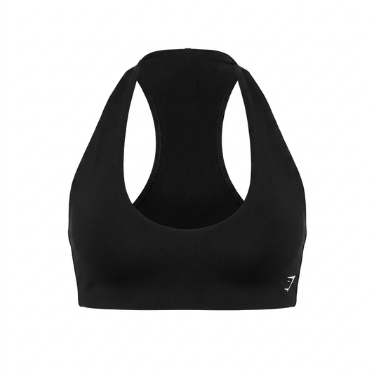 GYMSHARK Halter Bralette Black