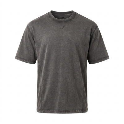 GYMSHARK Heritage Washed T-Shirt Grey