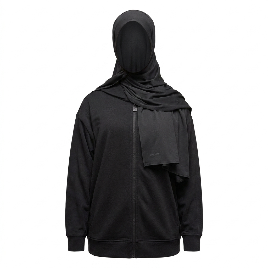 Women's Gymshark Hijab Black