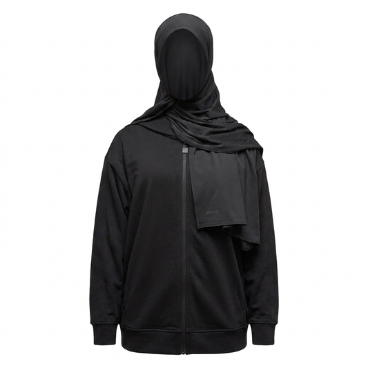 Women's Gymshark Hijab Black