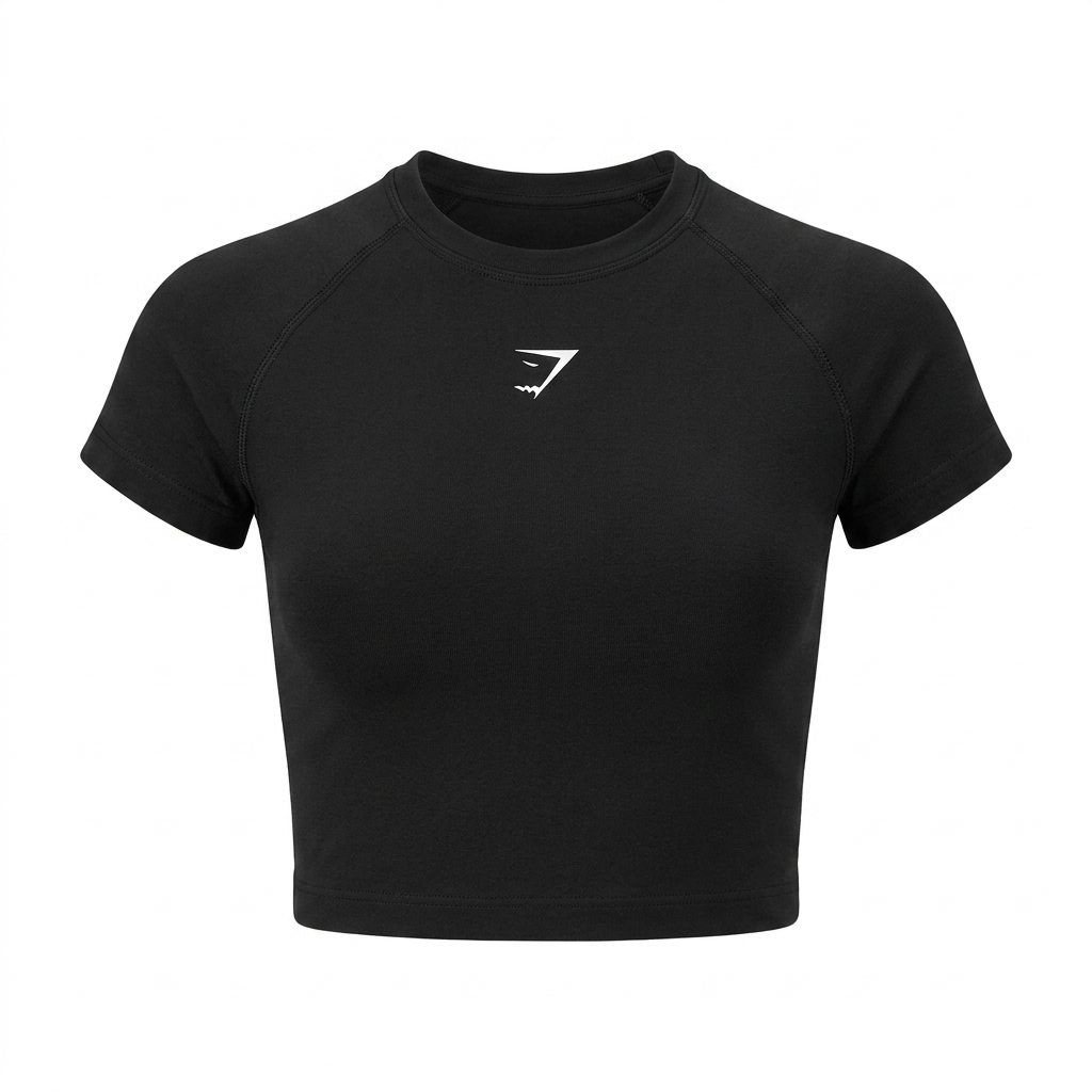 GYMSHARK Interval Seamless Short Sleeve Crop Top
