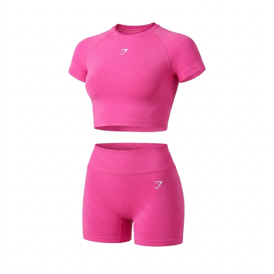 GYMSHARK Interval Seamless Short Sleeve Crop Top