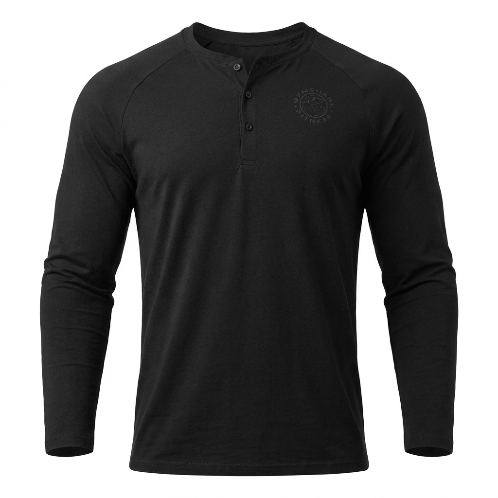 Gymshark Legacy Henley Black