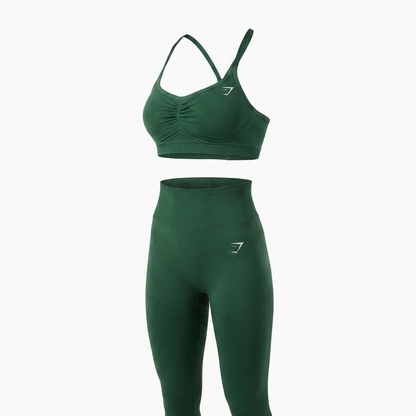 Women's Gymshark Lift Seamless Sports Bra Lift Green
