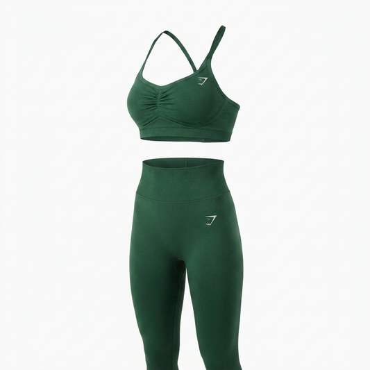 Women's Gymshark Lift Seamless Sports Bra Lift Green