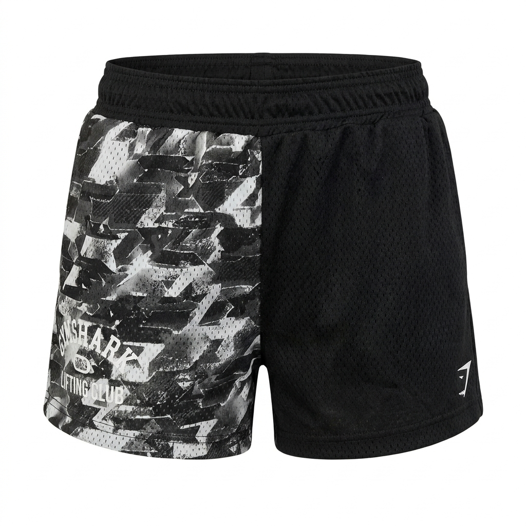 Women's Gymshark Lifting Club Mesh Shorts Black