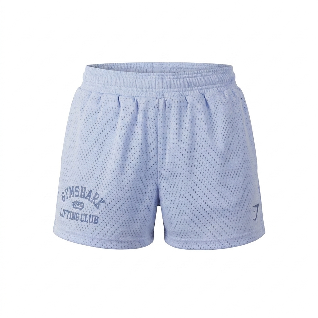 Women's Gymshark Lifting Club Mesh Shorts Peri Blue