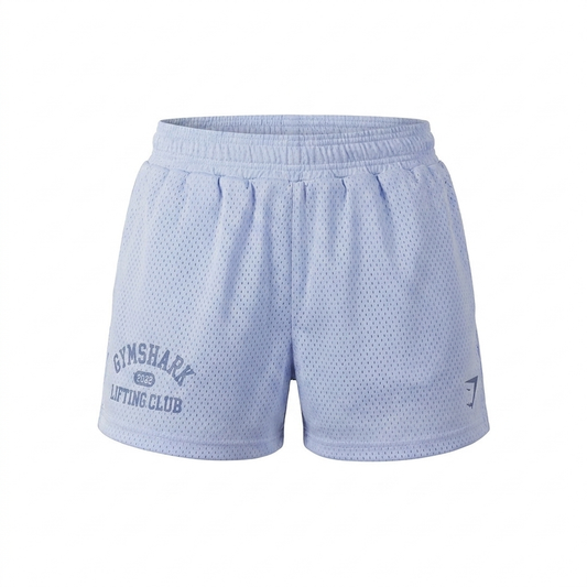 Women's Gymshark Lifting Club Mesh Shorts Peri Blue