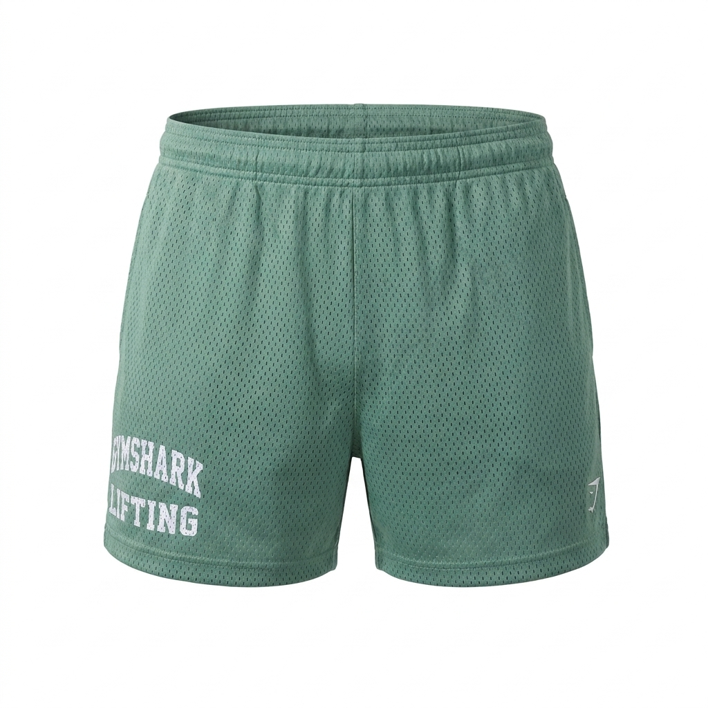 Gymshark Lifting Mesh 5" Shorts Celeste Blue