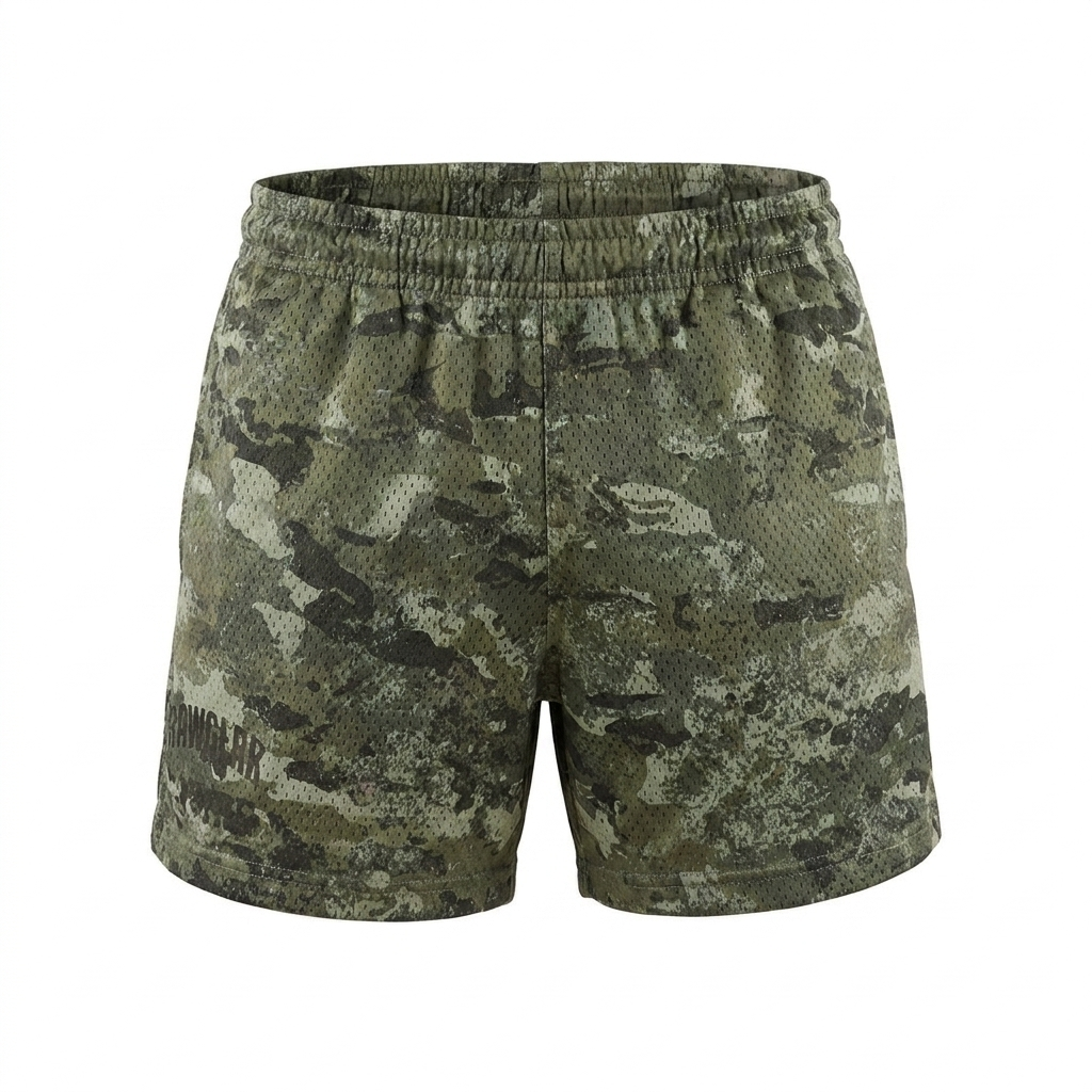 Gymshark Lifting Mesh 5" Shorts Chalk Green