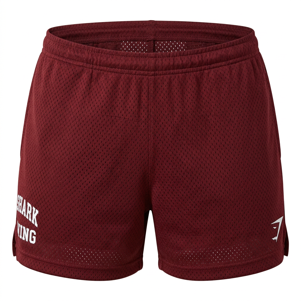 Gymshark Lifting Mesh 5" Shorts Sets Red