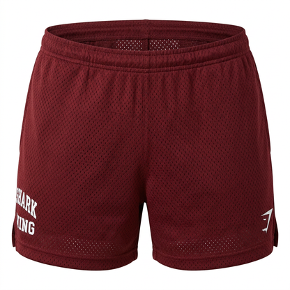 Gymshark Lifting Mesh 5" Shorts Sets Red