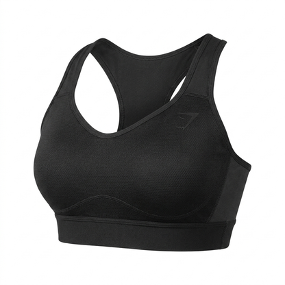 GYMSHARK Lightweight High Support Sports Bra Black
