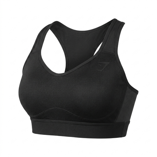 GYMSHARK Lightweight High Support Sports Bra Black