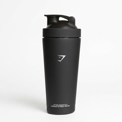 Women's Gymshark Matte Metal Shaker Black