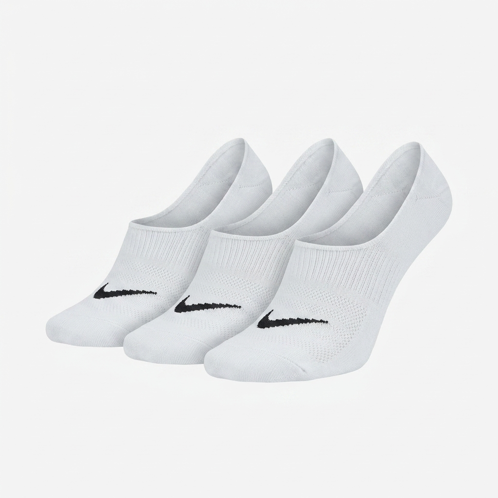 Women's Gymshark No Show Socks 3Pk White