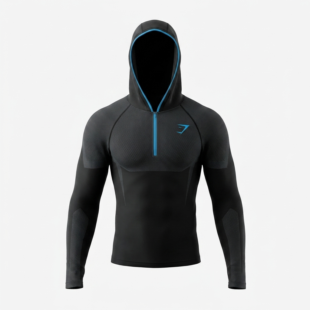 GYMSHARK Onyx V5 Hoodie Onyx Blue