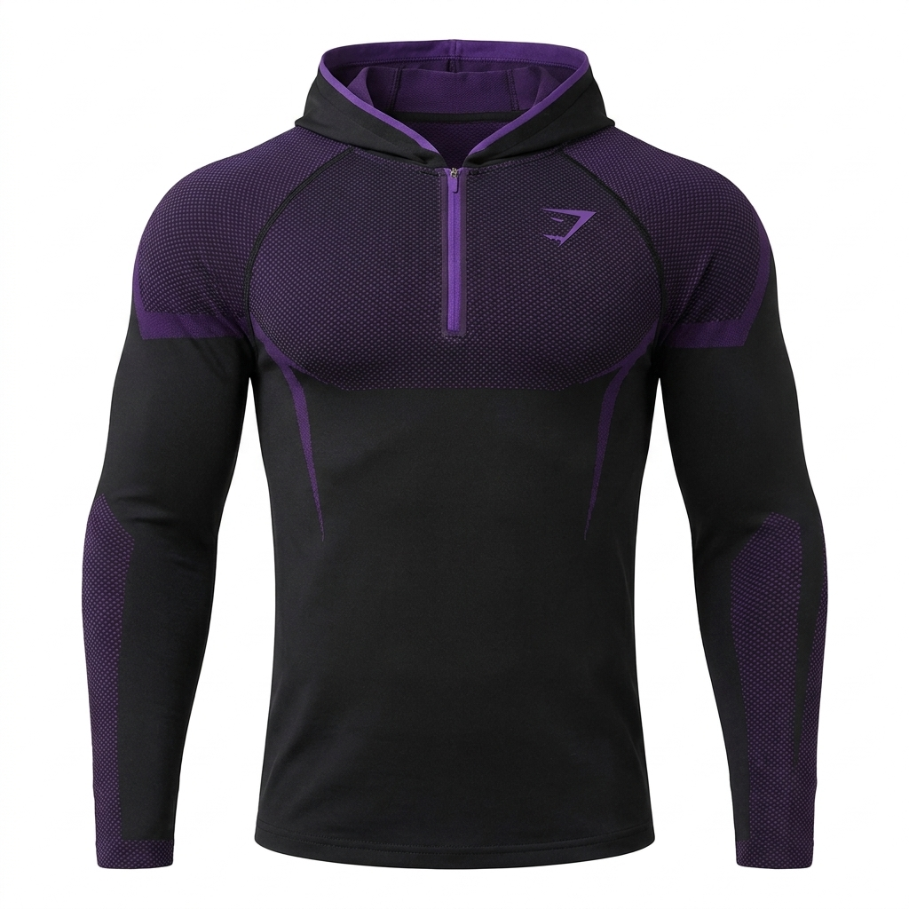 GYMSHARK Onyx V5 Hoodie Onyx PURPLE